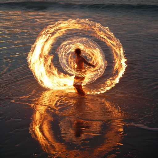 Download Fiery Circle Performance Image - Fire, Performance, Beach ...