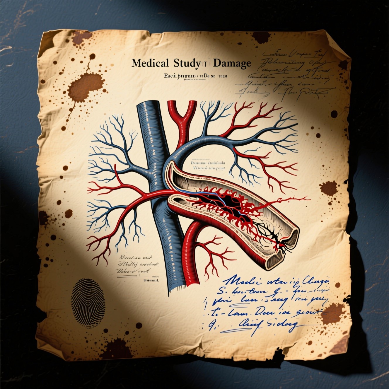 Free Antique Medical Illustration Photo - Vintage, Medical, Vascular ...