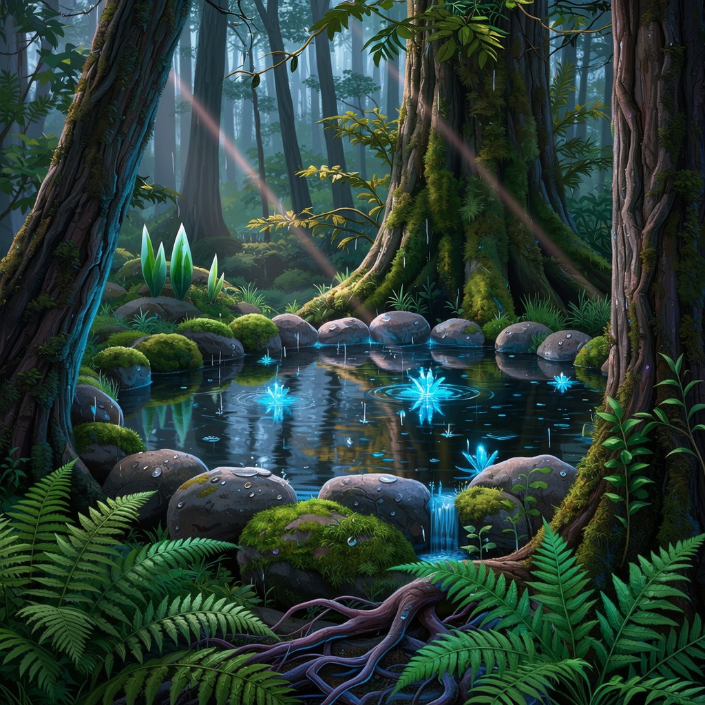 Free Enchanted Forest Pool Image - Enchanted, Forest, Pond | Download ...