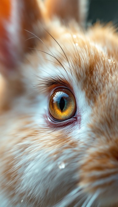 Free Golden Bunny Detail Image - Rabbit, Bunny, Eye | Download at StockCake