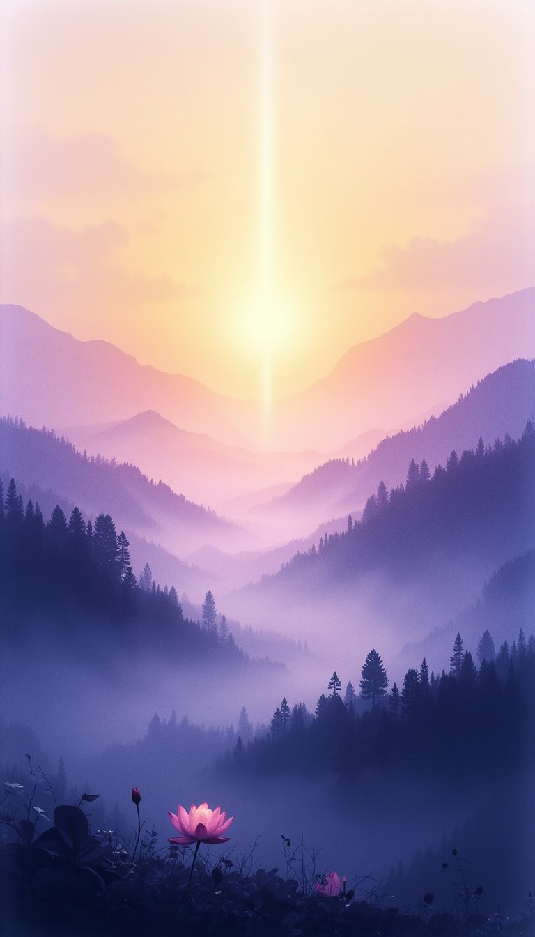 Free Misty Mountain Dawn Image - Mountains, Mist, Sunrise | Download at ...