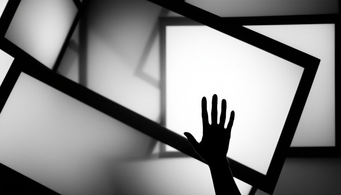 Free Reaching Through Light Image - Minimal, Monochrome, Geometric ...