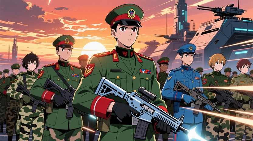 Free Military Anime Heroes Image - Anime, Military, Soldiers | Download ...