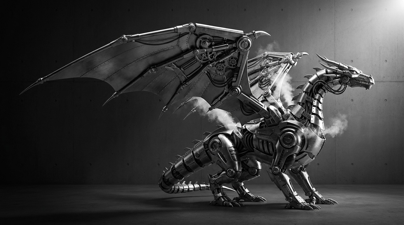 Free Mechanical Dragon Power Image - Dragon, Mechanical, Robotic ...