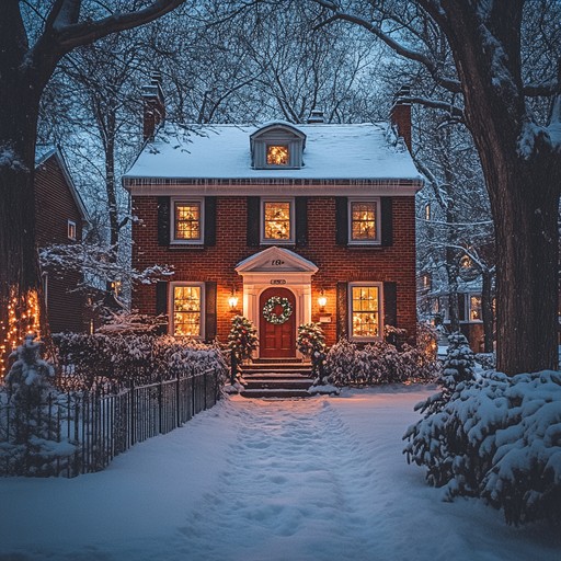 Free Snowy evening lights Image - Winter, Snow, House | Download at ...