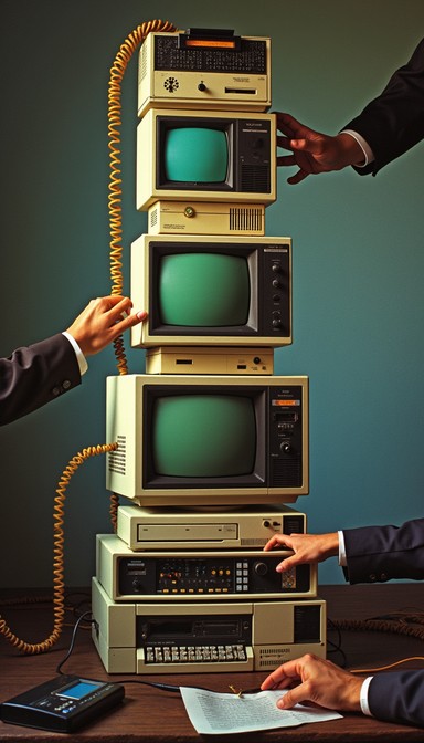 Free Digital Evolution Tower Image - Computing, Vintage, Technology ...