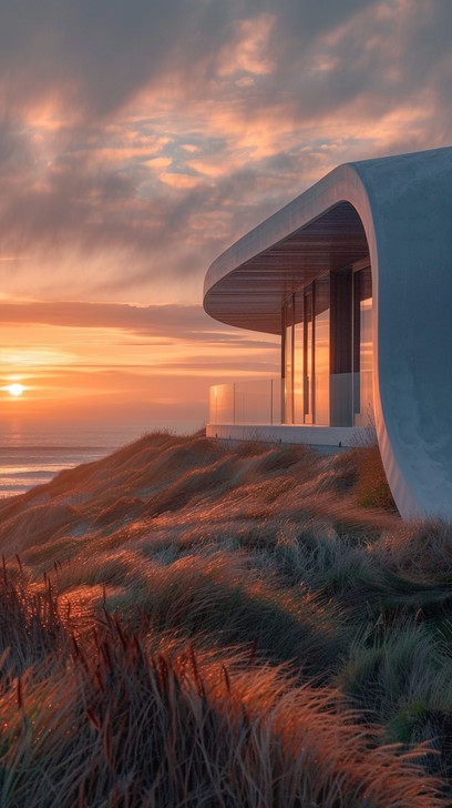 Free Sunset Beach House Image - Sunset, Beach, House | Download at ...