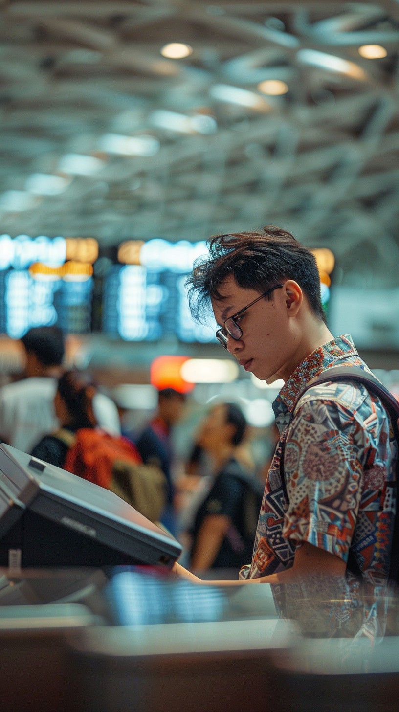 Free Focused Check-in Moment Image - Airport, Traveler, Journey ...