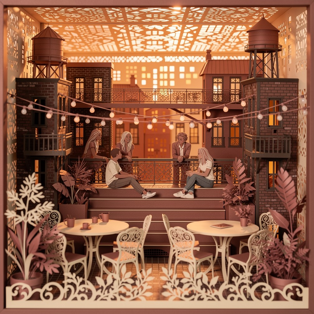 Origami Rooftop Free Rooftop Paper Dreams Image - Kirigami, Papercraft, Diorama ...
