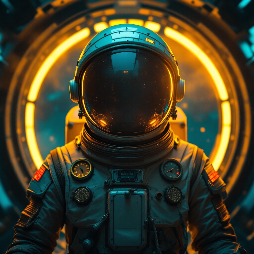 Space Explorer Color Free Retro Space Explorer Image - Astronaut, Spacesuit, Cosmic ...