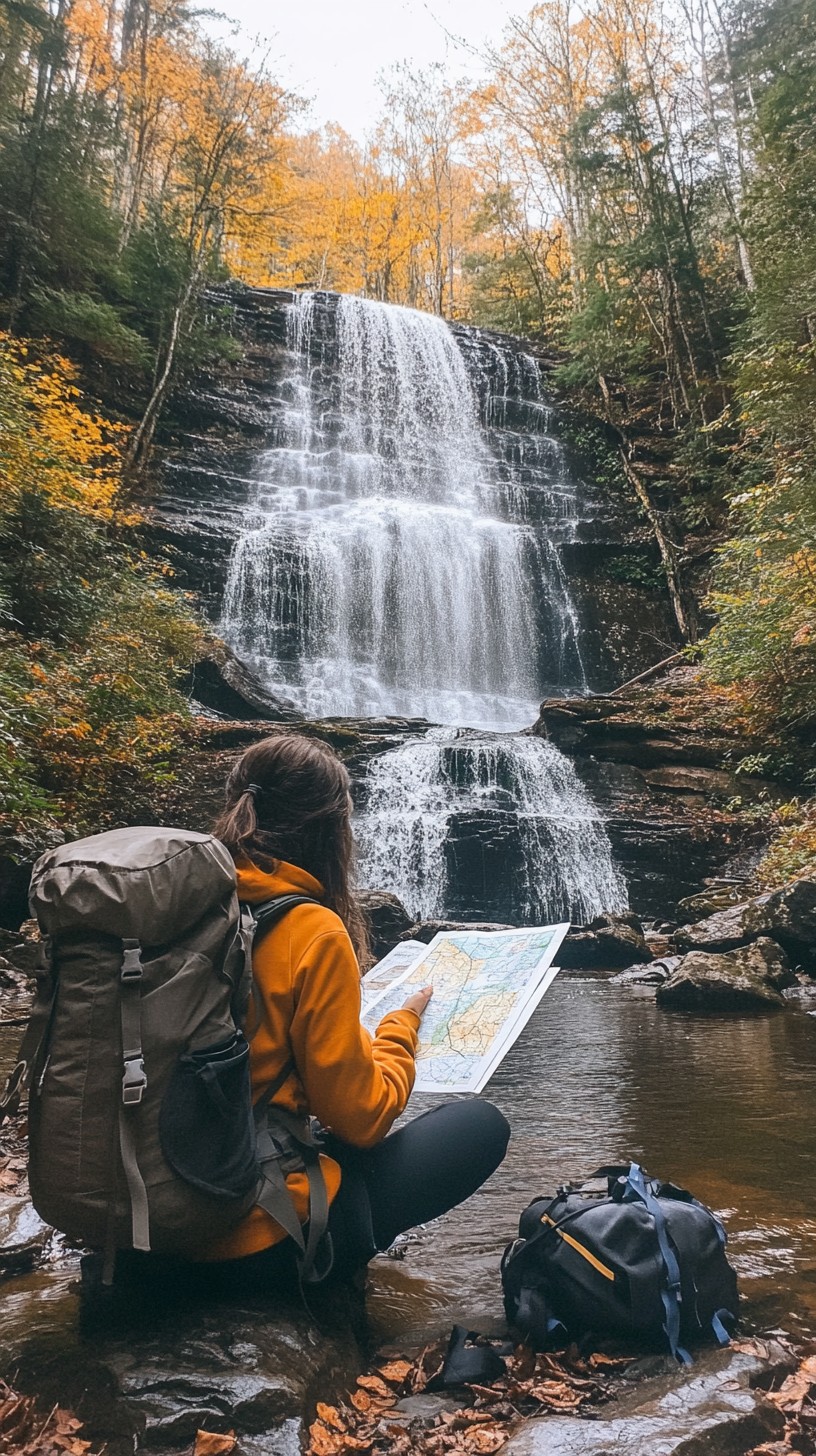 Free Waterfall Map Reading Image - Waterfall, Autumn, Map | Download at ...