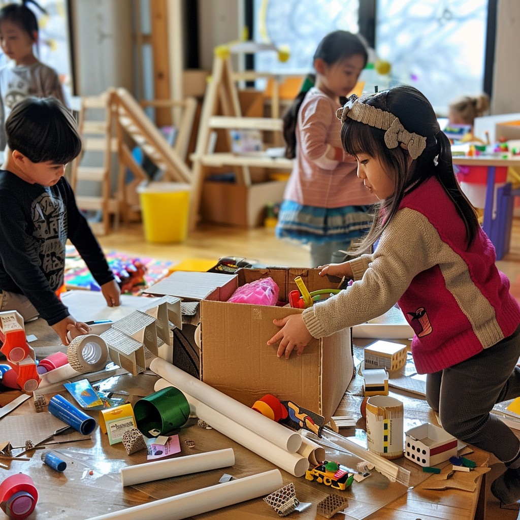 Creating Rafts Children Free Kids creating crafts Image - Children, Crafting, Creativity ...