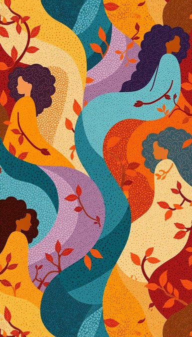 Multicultural Tapistry Free Global Cultural Tapestry Image - Global, Terracotta, Teal ...