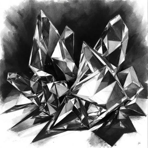 Free Fractured Glass Geometry Image - Charcoal, Geometric, Glass ...