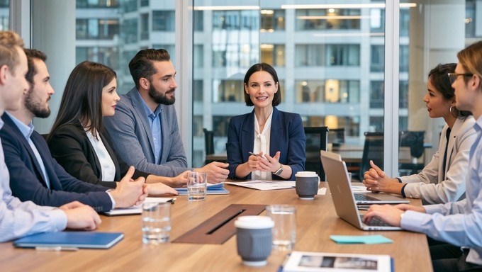 Free Collaborative Team Meeting Image - Business, Teamwork, Meeting ...