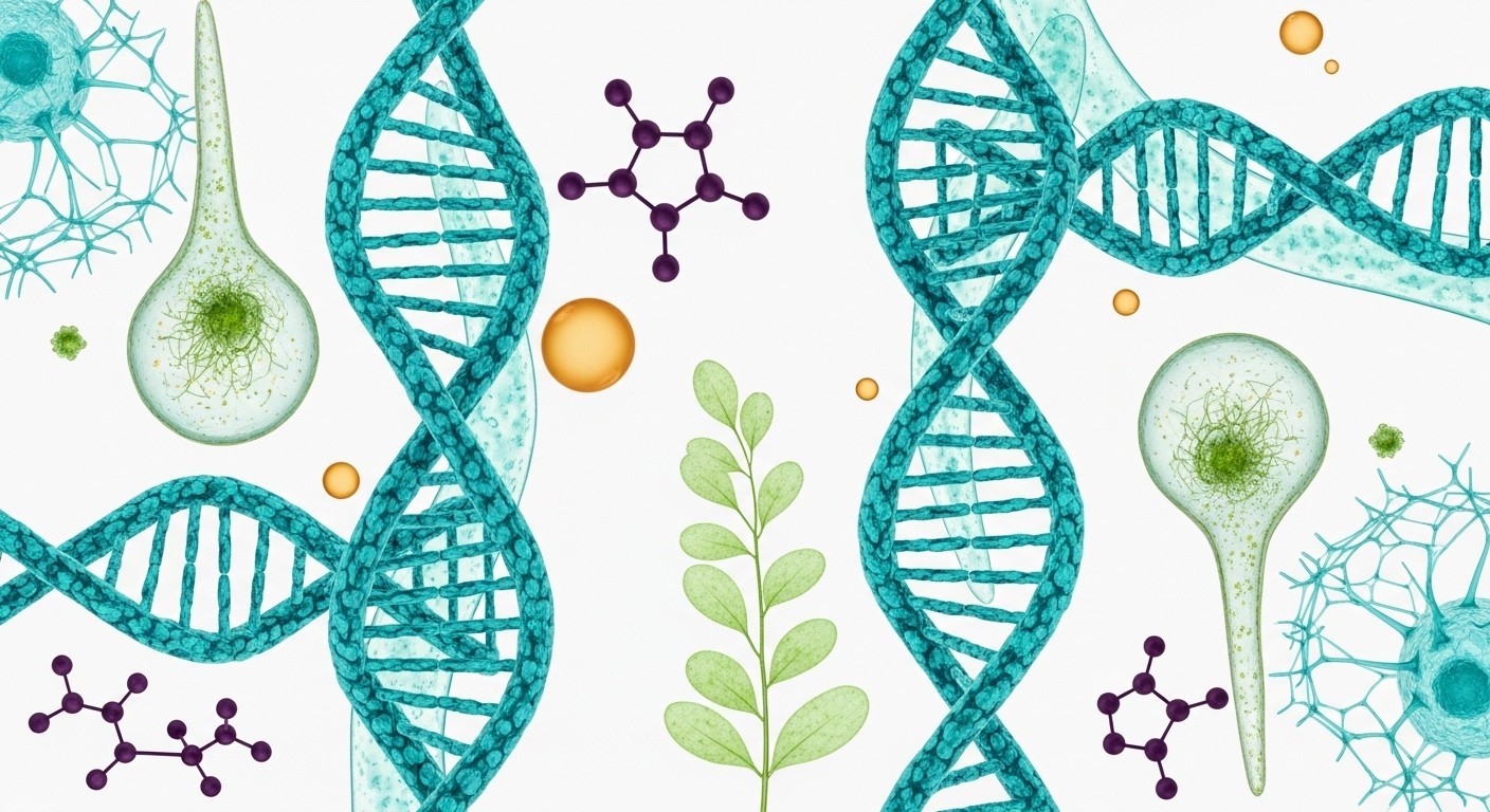 Free Biology In Teal Image - Dna, Cellular, Biology | Download at StockCake