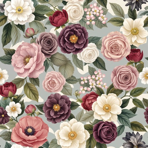Free Elegant Floral Pattern Image - Floral, Botanical, Roses | Download ...