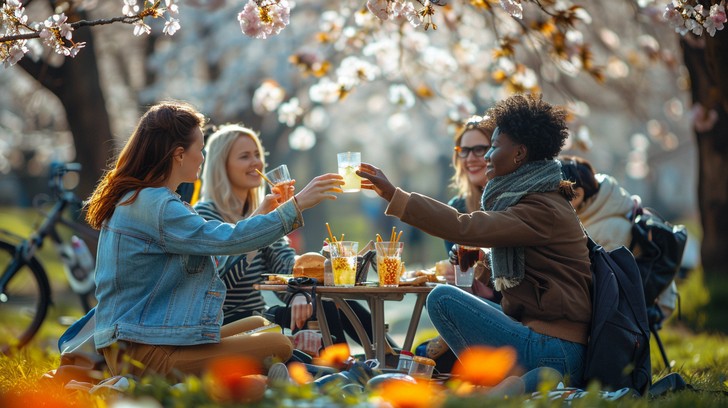 Free Picnic With Friends Image - Picnic, Friends, Spring | Download at ...