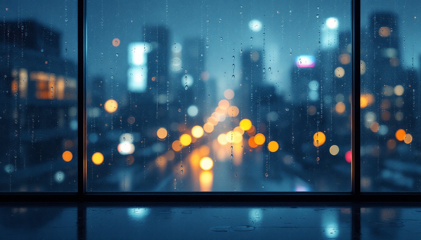 Free Rainy City Lights Image - Rain, Cityscape, Night | Download at ...