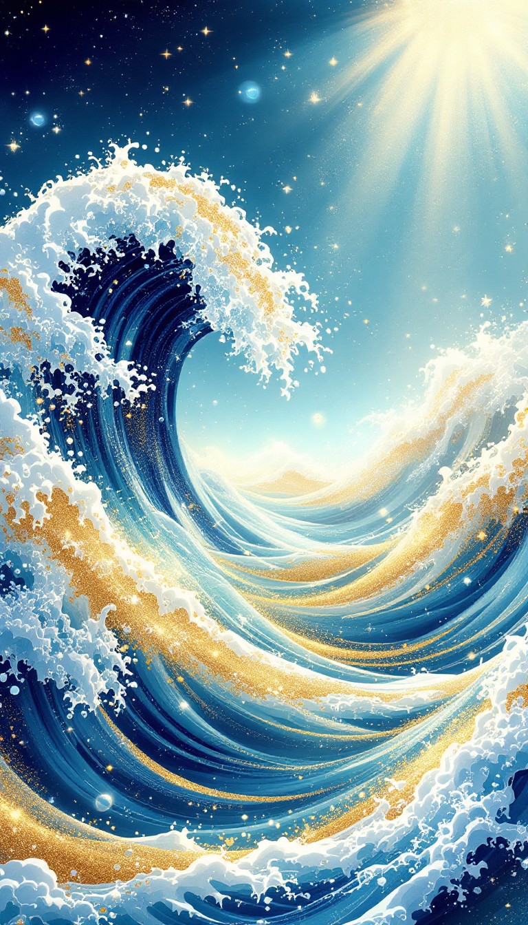 Wave Free Free Glowing Ocean Wave Image - Ocean, Wave, Sunbeams | Download at ...