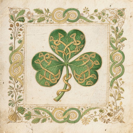 Free Celtic Shamrock Illumination Image - Shamrock, Celtic, Irish ...