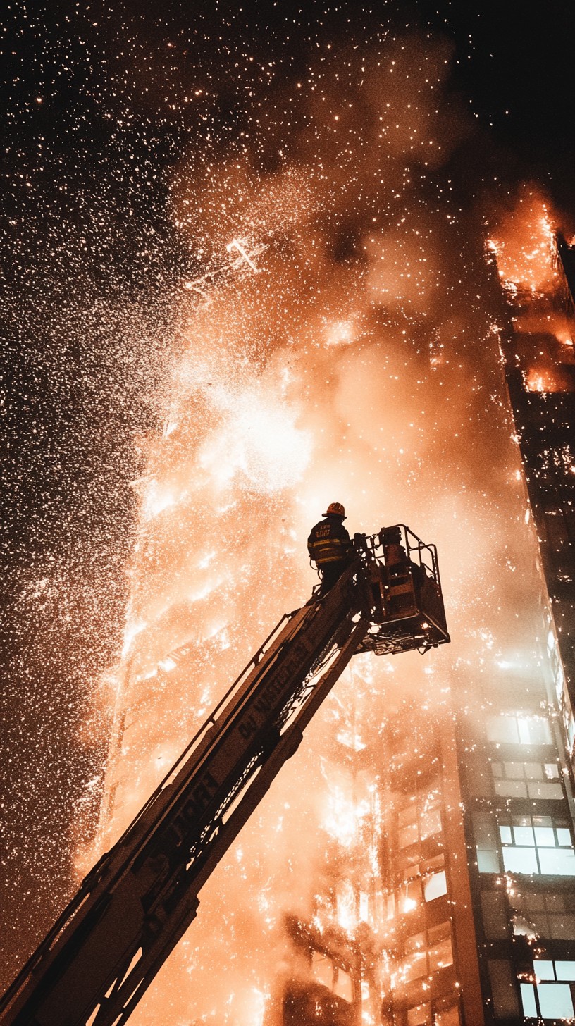 Fire Rescue Stock Image Free Dramatic fire rescue Photo - Firefighter, Flames, Rescue ...
