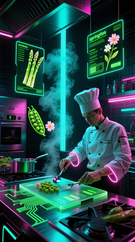 Free Cyberpunk Chef Cooking Image - Chef, Cyberpunk, Futuristic ...