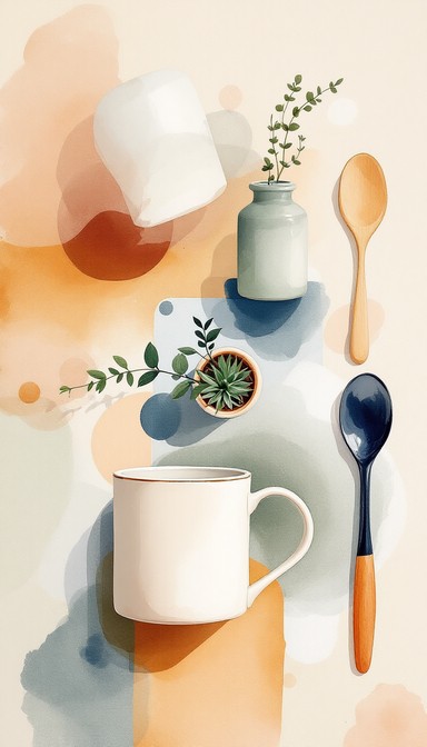 Floating Houseware Free Floating Kitchen Essentials Image - Kitchen, Cooking, Minimalist ...