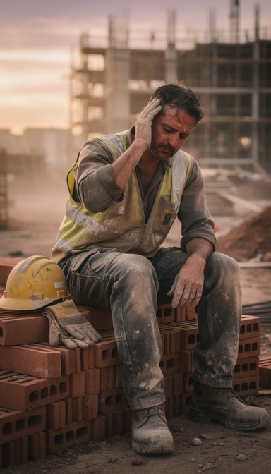 Free Exhausted Worker Rests Image - Construction, Worker, Exhausted ...