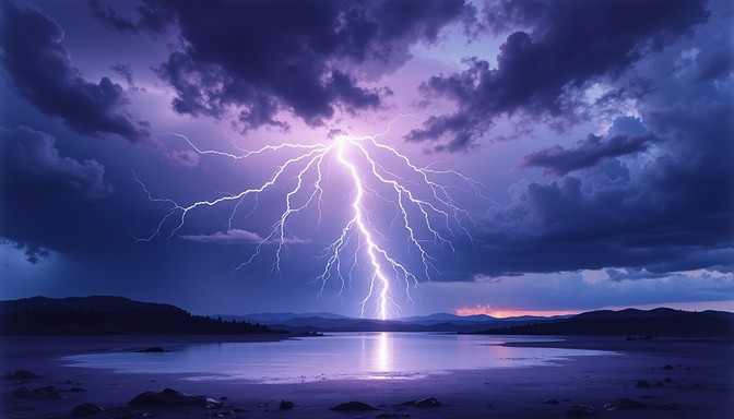 Free Electric Storm Drama Image - Lightning, Storm, Watercolor ...