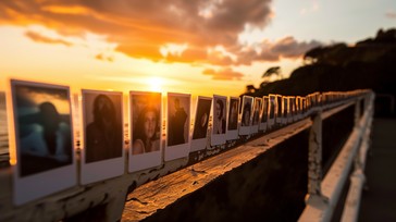 Free Sunset Memory Lane Image - Sunset, Photography, Polaroid ...