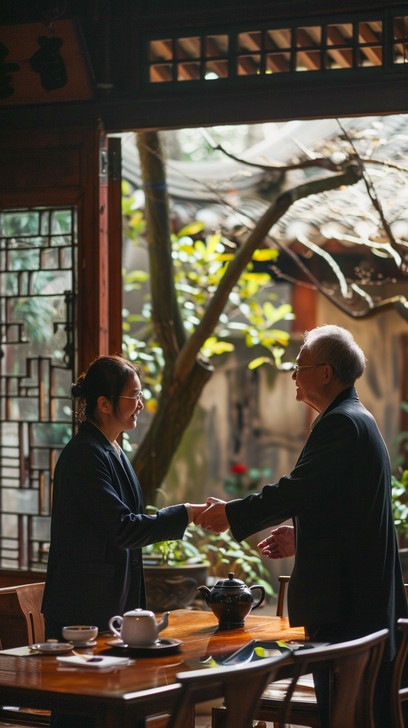 Free Formal Business Meeting Image - Handshake, Business, Tea ...