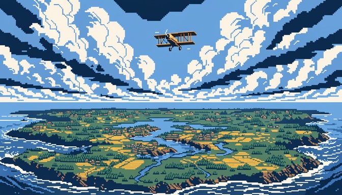Free 8-Bit Island Flight Image - Pixel, Retro, 8-bit | Download at ...
