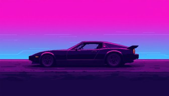 Free Neon Pixel Racer Image - Synthwave, Car, Racing | Download at ...