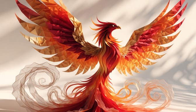 Free Rising Paper Phoenix Image - Phoenix, Origami, Paper | Download at ...