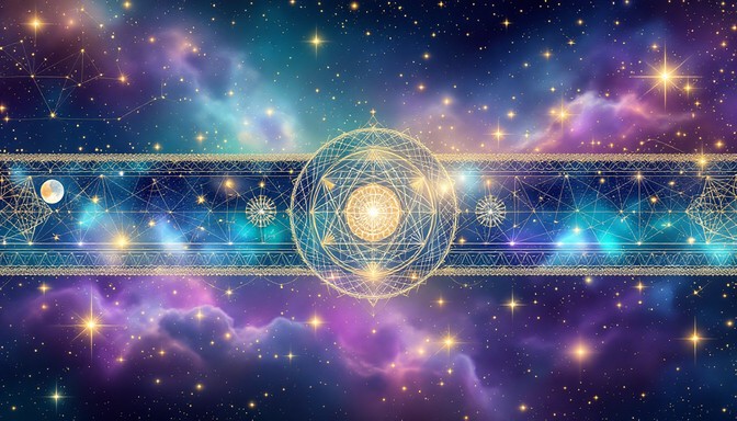Celestial Ribbon Free Cosmic Sacred Geometry Image - Cosmic, Spiritual, Mystical ...