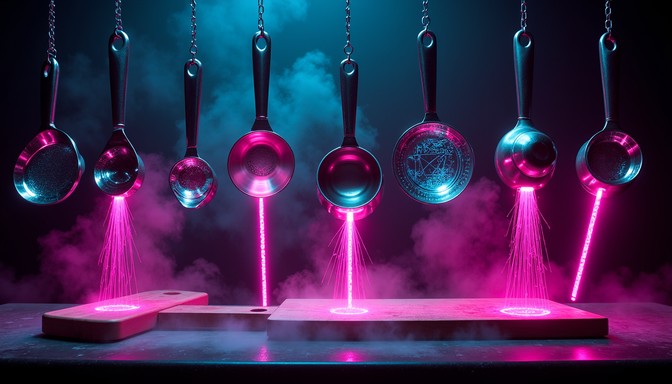 Free Illuminated Suspended Ladles Image - Ladles, Suspended, Pink ...