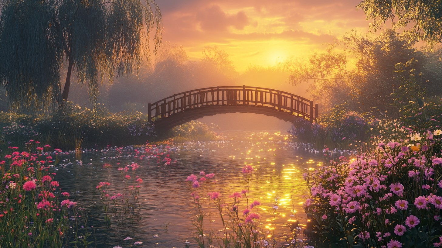 Free Sunset river bridge Image - Sunset, River, Bridge | Download at ...