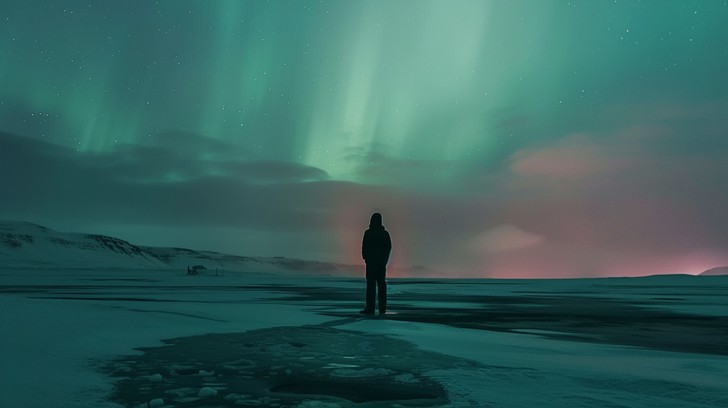 Download Silent Aurora Watcher Stock Images for Free | StockCake