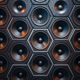Shape Design Sound Free Geometric Sound Waves Image - Hexagonal, Speaker, Pattern ...