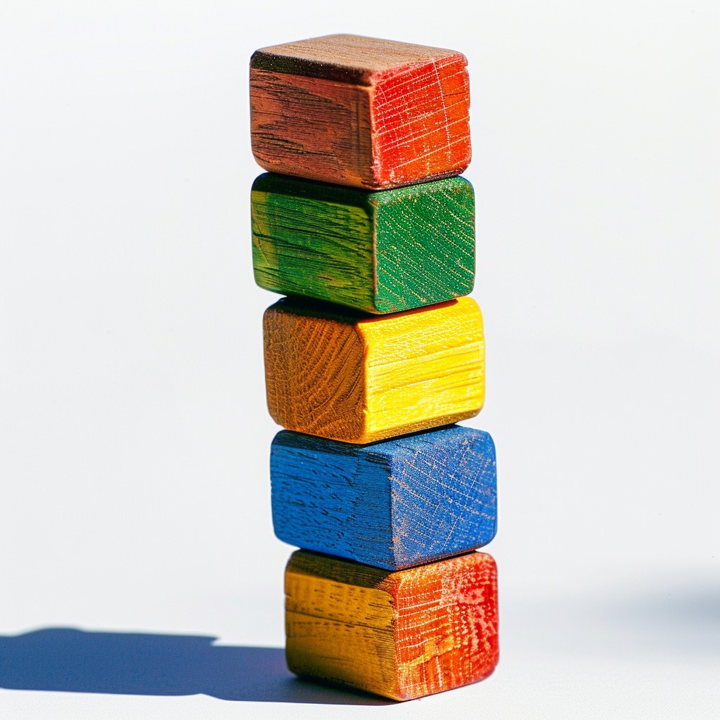 Free Colorful Stacked Blocks Image - Blocks, Colorful, Wooden ...
