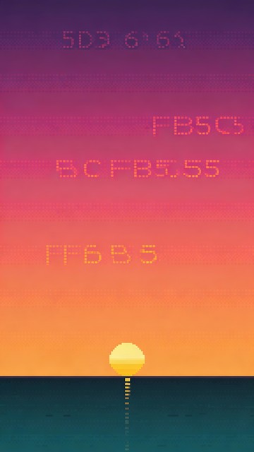 Free Pixel Sunset Serenity Image - Sunset, Ocean, Pixel | Download at ...