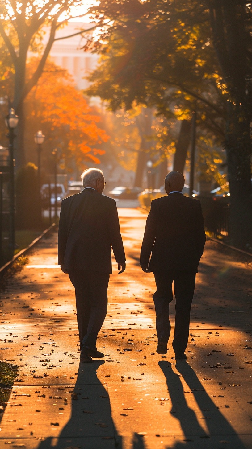 Free Autumn Walk Together Image - Autumn, Sunrise, Companionship ...