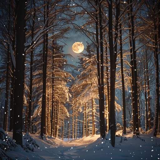 Free Moonlit Winter Path Image - Winter, Moon, Snow | Download at StockCake