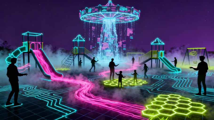 Free Neon Money Playground Image - Cyberpunk, Neon, Playground ...