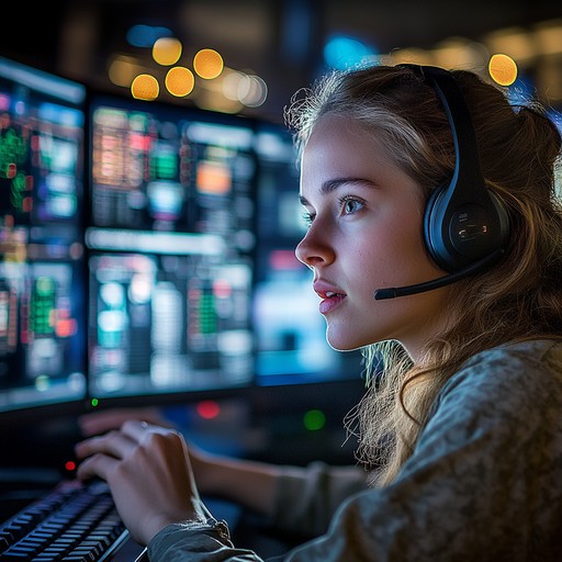 Free Focused technical operator Image - Woman, Technology, Control Room ...