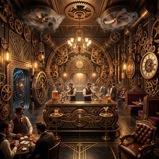 Free Clockwork Speakeasy Interior Image - Steampunk, Clockwork, Gears ...