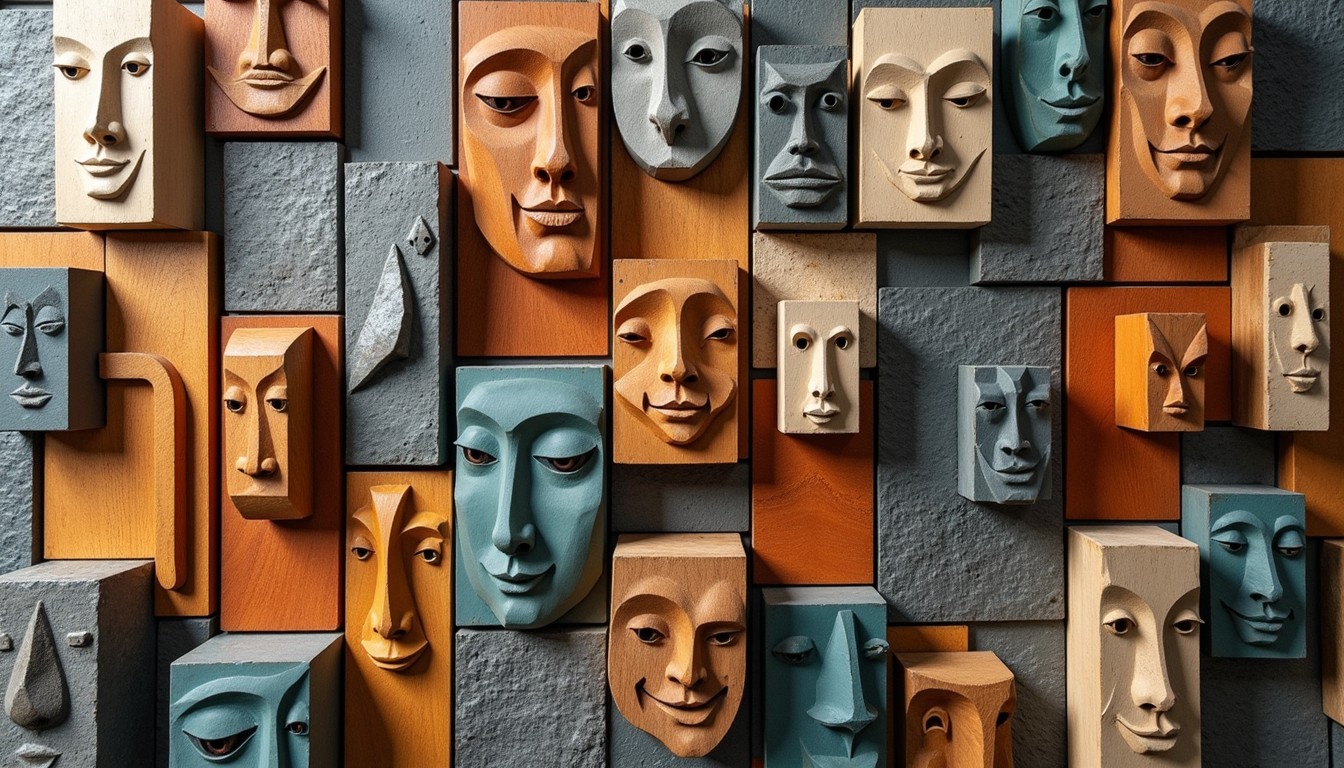 Free Textured Face Grid Photo - Faces, Abstract, Geometric | Download ...