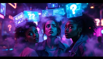 Free Digital Reality Confusion Image - Cyberpunk, Neon, Holographic ...