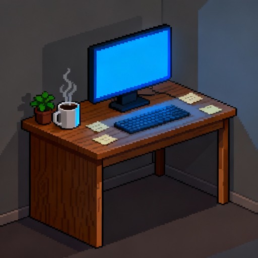 Pixel Unit Desk Free Cozy Pixel Bedroom Image - Bedroom, Pixel, Isometric | Download at ...